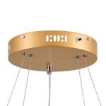 GLOBOSTAR® DIAMOND DUO 61151 Μοντέρνο Κρεμαστό Φωτιστικό Οροφής LED 75W 8743lm 360° AC 220-240V IP20 Ρυθμιζόμενο Λευκό CCT με Χειριστήριο από 2700K έως 6000K Dimmable - Lumileds SMD Chip - Χρυσό Βούρτσας - Μ60 x Π60 x Υ60cm - 3 Χρόνια Εγγύηση - Image 9