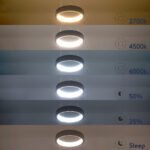 GLOBOSTAR® NEMESIS 61153 Μοντέρνο Κρεμαστό Φωτιστικό Οροφής LED 20W 2356lm 360° AC 220-240V IP20 Ρυθμιζόμενο Λευκό CCT με Χειριστήριο από 2700K έως 6000K Dimmable - Lumileds SMD Chip - Λευκό Ματ - Μ25 x Π25 x Υ4cm - 3 Χρόνια Εγγύηση - Image 11