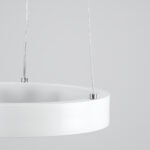 GLOBOSTAR® NEMESIS 61153 Μοντέρνο Κρεμαστό Φωτιστικό Οροφής LED 20W 2356lm 360° AC 220-240V IP20 Ρυθμιζόμενο Λευκό CCT με Χειριστήριο από 2700K έως 6000K Dimmable - Lumileds SMD Chip - Λευκό Ματ - Μ25 x Π25 x Υ4cm - 3 Χρόνια Εγγύηση - Image 6