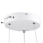 GLOBOSTAR® NEMESIS 61153 Μοντέρνο Κρεμαστό Φωτιστικό Οροφής LED 20W 2356lm 360° AC 220-240V IP20 Ρυθμιζόμενο Λευκό CCT με Χειριστήριο από 2700K έως 6000K Dimmable - Lumileds SMD Chip - Λευκό Ματ - Μ25 x Π25 x Υ4cm - 3 Χρόνια Εγγύηση - Image 7