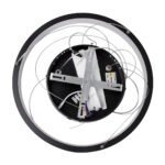 GLOBOSTAR® NEMESIS 61155 Μοντέρνο Κρεμαστό Φωτιστικό Οροφής LED 30W 3513lm 360° AC 220-240V IP20 Ρυθμιζόμενο Λευκό CCT με Χειριστήριο από 2700K έως 6000K Dimmable - Lumileds SMD Chip - Μαυρό Ματ - Μ40 x Π40 x Υ4cm - 3 Χρόνια Εγγύηση - Image 8