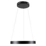 GLOBOSTAR® NEMESIS 61155 Μοντέρνο Κρεμαστό Φωτιστικό Οροφής LED 30W 3513lm 360° AC 220-240V IP20 Ρυθμιζόμενο Λευκό CCT με Χειριστήριο από 2700K έως 6000K Dimmable - Lumileds SMD Chip - Μαυρό Ματ - Μ40 x Π40 x Υ4cm - 3 Χρόνια Εγγύηση - Image 4