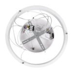 GLOBOSTAR® NEMESIS 61156 Μοντέρνο Κρεμαστό Φωτιστικό Οροφής LED 30W 3513lm 360° AC 220-240V IP20 Ρυθμιζόμενο Λευκό CCT με Χειριστήριο από 2700K έως 6000K Dimmable - Lumileds SMD Chip - Λευκό Ματ - Μ40 x Π40 x Υ4cm - 3 Χρόνια Εγγύηση - Image 8