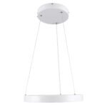 GLOBOSTAR® NEMESIS 61156 Μοντέρνο Κρεμαστό Φωτιστικό Οροφής LED 30W 3513lm 360° AC 220-240V IP20 Ρυθμιζόμενο Λευκό CCT με Χειριστήριο από 2700K έως 6000K Dimmable - Lumileds SMD Chip - Λευκό Ματ - Μ40 x Π40 x Υ4cm - 3 Χρόνια Εγγύηση - Image 4