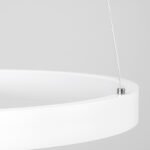 GLOBOSTAR® NEMESIS 61156 Μοντέρνο Κρεμαστό Φωτιστικό Οροφής LED 30W 3513lm 360° AC 220-240V IP20 Ρυθμιζόμενο Λευκό CCT με Χειριστήριο από 2700K έως 6000K Dimmable - Lumileds SMD Chip - Λευκό Ματ - Μ40 x Π40 x Υ4cm - 3 Χρόνια Εγγύηση - Image 6