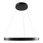 GLOBOSTAR® NEMESIS 61158 Μοντέρνο Κρεμαστό Φωτιστικό Οροφής LED 45W 5230lm 360° AC 220-240V IP20 Ρυθμιζόμενο Λευκό CCT με Χειριστήριο από 2700K έως 6000K Dimmable - Lumileds SMD Chip - Μαύρο Ματ - Μ60 x Π60 x Υ4cm - 3 Χρόνια Εγγύηση - Image 4