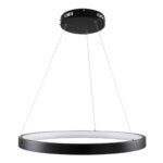 GLOBOSTAR® NEMESIS 61158 Μοντέρνο Κρεμαστό Φωτιστικό Οροφής LED 45W 5230lm 360° AC 220-240V IP20 Ρυθμιζόμενο Λευκό CCT με Χειριστήριο από 2700K έως 6000K Dimmable - Lumileds SMD Chip - Μαύρο Ματ - Μ60 x Π60 x Υ4cm - 3 Χρόνια Εγγύηση - Image 5