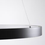 GLOBOSTAR® NEMESIS 61158 Μοντέρνο Κρεμαστό Φωτιστικό Οροφής LED 45W 5230lm 360° AC 220-240V IP20 Ρυθμιζόμενο Λευκό CCT με Χειριστήριο από 2700K έως 6000K Dimmable - Lumileds SMD Chip - Μαύρο Ματ - Μ60 x Π60 x Υ4cm - 3 Χρόνια Εγγύηση - Image 6