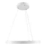 GLOBOSTAR® NEMESIS 61159 Μοντέρνο Κρεμαστό Φωτιστικό Οροφής LED 45W 5230lm 360° AC 220-240V IP20 Ρυθμιζόμενο Λευκό CCT με Χειριστήριο από 2700K έως 6000K Dimmable - Lumileds SMD Chip - Λευκό Ματ - Μ60 x Π60 x Υ4cm - 3 Χρόνια Εγγύηση - Image 4