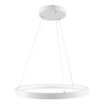 GLOBOSTAR® NEMESIS 61159 Μοντέρνο Κρεμαστό Φωτιστικό Οροφής LED 45W 5230lm 360° AC 220-240V IP20 Ρυθμιζόμενο Λευκό CCT με Χειριστήριο από 2700K έως 6000K Dimmable - Lumileds SMD Chip - Λευκό Ματ - Μ60 x Π60 x Υ4cm - 3 Χρόνια Εγγύηση - Image 5