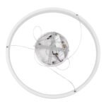 GLOBOSTAR® NEMESIS 61159 Μοντέρνο Κρεμαστό Φωτιστικό Οροφής LED 45W 5230lm 360° AC 220-240V IP20 Ρυθμιζόμενο Λευκό CCT με Χειριστήριο από 2700K έως 6000K Dimmable - Lumileds SMD Chip - Λευκό Ματ - Μ60 x Π60 x Υ4cm - 3 Χρόνια Εγγύηση - Image 8