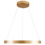 GLOBOSTAR® NEMESIS 61160 Μοντέρνο Κρεμαστό Φωτιστικό Οροφής LED 45W 5230lm 360° AC 220-240V IP20 Ρυθμιζόμενο Λευκό CCT με Χειριστήριο από 2700K έως 6000K Dimmable - Lumileds SMD Chip - Χρυσό Βούρτσας - Μ60 x Π60 x Υ4cm - 3 Χρόνια Εγγύηση - Image 4