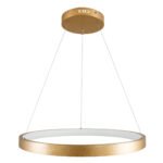 GLOBOSTAR® NEMESIS 61160 Μοντέρνο Κρεμαστό Φωτιστικό Οροφής LED 45W 5230lm 360° AC 220-240V IP20 Ρυθμιζόμενο Λευκό CCT με Χειριστήριο από 2700K έως 6000K Dimmable - Lumileds SMD Chip - Χρυσό Βούρτσας - Μ60 x Π60 x Υ4cm - 3 Χρόνια Εγγύηση - Image 5