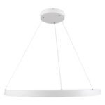 GLOBOSTAR® NEMESIS 61162 Μοντέρνο Κρεμαστό Φωτιστικό Οροφής LED 67W 7689lm 360° AC 220-240V IP20 Ρυθμιζόμενο Λευκό CCT με Χειριστήριο από 2700K έως 6000K Dimmable - Lumileds SMD Chip - Λευκό Ματ - Μ80 x Π80 x Υ4cm - 3 Χρόνια Εγγύηση - Image 4