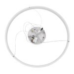 GLOBOSTAR® NEMESIS 61162 Μοντέρνο Κρεμαστό Φωτιστικό Οροφής LED 67W 7689lm 360° AC 220-240V IP20 Ρυθμιζόμενο Λευκό CCT με Χειριστήριο από 2700K έως 6000K Dimmable - Lumileds SMD Chip - Λευκό Ματ - Μ80 x Π80 x Υ4cm - 3 Χρόνια Εγγύηση - Image 8