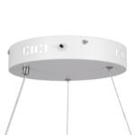 GLOBOSTAR® NEMESIS 61165 Μοντέρνο Κρεμαστό Φωτιστικό Οροφής LED 75W 8743lm 360° AC 220-240V IP20 Ρυθμιζόμενο Λευκό CCT με Χειριστήριο από 2700K έως 6000K Dimmable - Lumileds SMD Chip - Λευκό Ματ - Μ100 x Π100 x Υ4cm - 3 Χρόνια Εγγύηση - Image 7