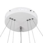 GLOBOSTAR® NEMESIS TRIO 61168 Μοντέρνο Κρεμαστό Φωτιστικό Οροφής LED 100W 12123lm 360° AC 220-240V IP20 Ρυθμιζόμενο Λευκό CCT με Χειριστήριο από 2700K έως 6000K Dimmable - Lumileds SMD Chip - Λευκό Ματ - Μ60 x Π60 x Υ60cm - 3 Χρόνια Εγγύηση - Image 9