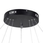 GLOBOSTAR® NEMESIS TRIO 61170-DECO Μοντέρνο Κρεμαστό Φωτιστικό Οροφής LED 120W 14723lm 360° AC 220-240V IP20 Ρυθμιζόμενο Λευκό CCT με Χειριστήριο από 2700K έως 6000K Dimmable - Lumileds SMD Chip - Μαύρο Ματ - Μ80 x Π80 x Υ80cm - 3 Χρόνια Εγγύηση - Image 9