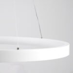 GLOBOSTAR® NEMESIS TRIO 61171 Μοντέρνο Κρεμαστό Φωτιστικό Οροφής LED 120W 14723lm 360° AC 220-240V IP20 Ρυθμιζόμενο Λευκό CCT με Χειριστήριο από 2700K έως 6000K Dimmable - Lumileds SMD Chip - Λευκό Ματ - Μ80 x Π80 x Υ80cm - 3 Χρόνια Εγγύηση - Image 8