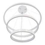 GLOBOSTAR® NEMESIS TRIO 61171-DECO Μοντέρνο Κρεμαστό Φωτιστικό Οροφής LED 120W 14723lm 360° AC 220-240V IP20 Ρυθμιζόμενο Λευκό CCT με Χειριστήριο από 2700K έως 6000K Dimmable - Lumileds SMD Chip - Λευκό Ματ - Μ80 x Π80 x Υ80cm - 3 Χρόνια Εγγύηση - Image 7