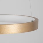 GLOBOSTAR® NEMESIS TRIO 61172-DECO Μοντέρνο Κρεμαστό Φωτιστικό Οροφής LED 120W 14723lm 360° AC 220-240V IP20 Ρυθμιζόμενο Λευκό CCT με Χειριστήριο από 2700K έως 6000K Dimmable - Lumileds SMD Chip - Χρυσό Βούρτσας - Μ80 x Π80 x Υ80cm - 3 Χρόνια Εγγύηση - Image 8