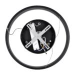 GLOBOSTAR® VENOM 61173 Μοντέρνο Κρεμαστό Φωτιστικό Οροφής LED 30W 3513lm 120° AC 220-240V IP20 Ρυθμιζόμενο Λευκό CCT με Χειριστήριο από 2700K έως 6000K Dimmable - Lumileds SMD Chip - Μαύρο Ματ - Μ40 x Π40 x Υ6.5cm - 3 Χρόνια Εγγύηση - Image 8