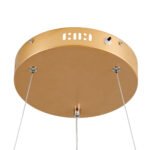 GLOBOSTAR® VENOM 61178 Μοντέρνο Κρεμαστό Φωτιστικό Οροφής LED 45W 5269lm 120° AC 220-240V IP20 Ρυθμιζόμενο Λευκό CCT με Χειριστήριο από 2700K έως 6000K Dimmable - Lumileds SMD Chip - Χρυσό Βούρτσας - Μ60 x Π60 x Υ6.5cm - 3 Χρόνια Εγγύηση - Image 7