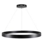 GLOBOSTAR® VENOM 61179 Μοντέρνο Κρεμαστό Φωτιστικό Οροφής LED 67W 7863lm 120° AC 220-240V IP20 Ρυθμιζόμενο Λευκό CCT με Χειριστήριο από 2700K έως 6000K Dimmable - Lumileds SMD Chip - Μαύρο Ματ - Μ80 x Π80 x Υ6.5cm - 3 Χρόνια Εγγύηση - Image 5