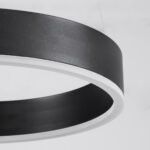 GLOBOSTAR® VENOM 61179 Μοντέρνο Κρεμαστό Φωτιστικό Οροφής LED 67W 7863lm 120° AC 220-240V IP20 Ρυθμιζόμενο Λευκό CCT με Χειριστήριο από 2700K έως 6000K Dimmable - Lumileds SMD Chip - Μαύρο Ματ - Μ80 x Π80 x Υ6.5cm - 3 Χρόνια Εγγύηση - Image 6