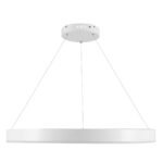 GLOBOSTAR® VENOM 61180 Μοντέρνο Κρεμαστό Φωτιστικό Οροφής LED 67W 7863lm 120° AC 220-240V IP20 Ρυθμιζόμενο Λευκό CCT με Χειριστήριο από 2700K έως 6000K Dimmable - Lumileds SMD Chip - Λευκό Ματ - Μ80 x Π80 x Υ6.5cm - 3 Χρόνια Εγγύηση - Image 4