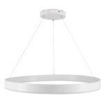 GLOBOSTAR® VENOM 61180 Μοντέρνο Κρεμαστό Φωτιστικό Οροφής LED 67W 7863lm 120° AC 220-240V IP20 Ρυθμιζόμενο Λευκό CCT με Χειριστήριο από 2700K έως 6000K Dimmable - Lumileds SMD Chip - Λευκό Ματ - Μ80 x Π80 x Υ6.5cm - 3 Χρόνια Εγγύηση - Image 5