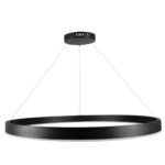 GLOBOSTAR® VENOM 61182 Μοντέρνο Κρεμαστό Φωτιστικό Οροφής LED 75W 8818lm 120° AC 220-240V IP20 Ρυθμιζόμενο Λευκό CCT με Χειριστήριο από 2700K έως 6000K Dimmable - Lumileds SMD Chip - Μαύρο Ματ - Μ100 x Π100 x Υ6.5cm - 3 Χρόνια Εγγύηση - Image 5