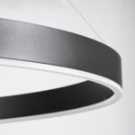 GLOBOSTAR® VENOM 61182 Μοντέρνο Κρεμαστό Φωτιστικό Οροφής LED 75W 8818lm 120° AC 220-240V IP20 Ρυθμιζόμενο Λευκό CCT με Χειριστήριο από 2700K έως 6000K Dimmable - Lumileds SMD Chip - Μαύρο Ματ - Μ100 x Π100 x Υ6.5cm - 3 Χρόνια Εγγύηση - Image 6