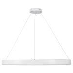 GLOBOSTAR® VENOM 61183 Μοντέρνο Κρεμαστό Φωτιστικό Οροφής LED 75W 8818lm 120° AC 220-240V IP20 Ρυθμιζόμενο Λευκό CCT με Χειριστήριο από 2700K έως 6000K Dimmable - Lumileds SMD Chip - Λευκό Ματ - Μ100 x Π100 x Υ6.5cm - 3 Χρόνια Εγγύηση - Image 4