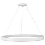 GLOBOSTAR® VENOM 61183 Μοντέρνο Κρεμαστό Φωτιστικό Οροφής LED 75W 8818lm 120° AC 220-240V IP20 Ρυθμιζόμενο Λευκό CCT με Χειριστήριο από 2700K έως 6000K Dimmable - Lumileds SMD Chip - Λευκό Ματ - Μ100 x Π100 x Υ6.5cm - 3 Χρόνια Εγγύηση - Image 5