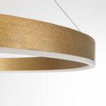 GLOBOSTAR® VENOM 61184 Μοντέρνο Κρεμαστό Φωτιστικό Οροφής LED 75W 8818lm 120° AC 220-240V IP20 Ρυθμιζόμενο Λευκό CCT με Χειριστήριο από 2700K έως 6000K Dimmable - Lumileds SMD Chip - Χρυσό Βούρτσας - Μ100 x Π100 x Υ6.5cm - 3 Χρόνια Εγγύηση - Image 6