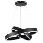 kelvo® VENOM 61185 Μοντέρνο Κρεμαστό Φωτιστικό Οροφής LED 75W 8818lm 120° AC 220-240V IP20 Ρυθμιζόμενο Λευκό CCT με Χειριστήριο από 2700K έως 6000K Dimmable - Lumileds SMD Chip - Μαύρο Ματ - Μ60 x Π60 x Υ40cm - 3 Χρόνια Εγγύηση - Image 6