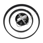 kelvo® VENOM 61185 Μοντέρνο Κρεμαστό Φωτιστικό Οροφής LED 75W 8818lm 120° AC 220-240V IP20 Ρυθμιζόμενο Λευκό CCT με Χειριστήριο από 2700K έως 6000K Dimmable - Lumileds SMD Chip - Μαύρο Ματ - Μ60 x Π60 x Υ40cm - 3 Χρόνια Εγγύηση - Image 10