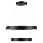 kelvo® VENOM 61185-DECO Μοντέρνο Κρεμαστό Φωτιστικό Οροφής LED 75W 8818lm 120° AC 220-240V IP20 Ρυθμιζόμενο Λευκό CCT με Χειριστήριο από 2700K έως 6000K Dimmable - Lumileds SMD Chip - Μαύρο Ματ - Μ60 x Π60 x Υ40cm - 3 Χρόνια Εγγύηση - Image 6