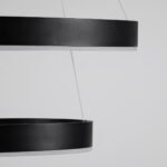 kelvo® VENOM 61185-DECO Μοντέρνο Κρεμαστό Φωτιστικό Οροφής LED 75W 8818lm 120° AC 220-240V IP20 Ρυθμιζόμενο Λευκό CCT με Χειριστήριο από 2700K έως 6000K Dimmable - Lumileds SMD Chip - Μαύρο Ματ - Μ60 x Π60 x Υ40cm - 3 Χρόνια Εγγύηση - Image 8