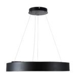 GLOBOSTAR® RA 61194 Μοντέρνο Κρεμαστό Φωτιστικό Οροφής LED 67W 7370lm 120° AC 220-240V IP20 Ρυθμιζόμενο Λευκό CCT με Χειριστήριο από 2700K έως 6000K Dimmable - Lumileds SMD Chip - Μαύρο Ματ - Μ60 x Π60 x Υ8cm - 3 Χρόνια Εγγύηση - Image 4