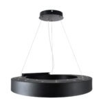 GLOBOSTAR® RA 61194 Μοντέρνο Κρεμαστό Φωτιστικό Οροφής LED 67W 7370lm 120° AC 220-240V IP20 Ρυθμιζόμενο Λευκό CCT με Χειριστήριο από 2700K έως 6000K Dimmable - Lumileds SMD Chip - Μαύρο Ματ - Μ60 x Π60 x Υ8cm - 3 Χρόνια Εγγύηση - Image 5