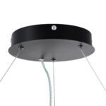 GLOBOSTAR® RA 61194 Μοντέρνο Κρεμαστό Φωτιστικό Οροφής LED 67W 7370lm 120° AC 220-240V IP20 Ρυθμιζόμενο Λευκό CCT με Χειριστήριο από 2700K έως 6000K Dimmable - Lumileds SMD Chip - Μαύρο Ματ - Μ60 x Π60 x Υ8cm - 3 Χρόνια Εγγύηση - Image 7