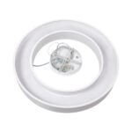 GLOBOSTAR® RA 61195 Μοντέρνο Κρεμαστό Φωτιστικό Οροφής LED 67W 7370lm 120° AC 220-240V IP20 Ρυθμιζόμενο Λευκό CCT με Χειριστήριο από 2700K έως 6000K Dimmable - Lumileds SMD Chip - Λευκό Ματ - Μ60 x Π60 x Υ8cm - 3 Χρόνια Εγγύηση - Image 8