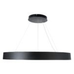 GLOBOSTAR® RA 61196 Μοντέρνο Κρεμαστό Φωτιστικό Οροφής LED 75W 8250lm 120° AC 220-240V IP20 Ρυθμιζόμενο Λευκό CCT με Χειριστήριο από 2700K έως 6000K Dimmable - Lumileds SMD Chip - Μαύρο Ματ - Μ80 x Π80 x Υ8cm - 3 Χρόνια Εγγύηση - Image 4