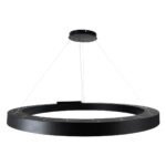 GLOBOSTAR® RA 61198 Μοντέρνο Κρεμαστό Φωτιστικό Οροφής LED 100W 11020lm 120° AC 220-240V IP20 Ρυθμιζόμενο Λευκό CCT με Χειριστήριο από 2700K έως 6000K Dimmable - Lumileds SMD Chip - Μαύρο Ματ - Μ120 x Π120 x Υ8cm - 3 Χρόνια Εγγύηση - Image 5