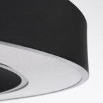 GLOBOSTAR® RA 61198 Μοντέρνο Κρεμαστό Φωτιστικό Οροφής LED 100W 11020lm 120° AC 220-240V IP20 Ρυθμιζόμενο Λευκό CCT με Χειριστήριο από 2700K έως 6000K Dimmable - Lumileds SMD Chip - Μαύρο Ματ - Μ120 x Π120 x Υ8cm - 3 Χρόνια Εγγύηση - Image 6