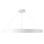 GLOBOSTAR® RA 61199 Μοντέρνο Κρεμαστό Φωτιστικό Οροφής LED 100W 11020lm 120° AC 220-240V IP20 Ρυθμιζόμενο Λευκό CCT με Χειριστήριο από 2700K έως 6000K Dimmable - Lumileds SMD Chip - Λευκό Ματ - Μ120 x Π120 x Υ8cm - 3 Χρόνια Εγγύηση - Image 4