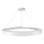 GLOBOSTAR® RA 61199 Μοντέρνο Κρεμαστό Φωτιστικό Οροφής LED 100W 11020lm 120° AC 220-240V IP20 Ρυθμιζόμενο Λευκό CCT με Χειριστήριο από 2700K έως 6000K Dimmable - Lumileds SMD Chip - Λευκό Ματ - Μ120 x Π120 x Υ8cm - 3 Χρόνια Εγγύηση - Image 5