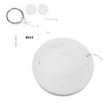 GLOBOSTAR® BURTON 61203-P Μοντέρνο Κρεμαστό Φωτιστικό Οροφής LED 75W 8625lm 120° AC 220-240V IP20 Ρυθμιζόμενο Λευκό CCT με Χειριστήριο από 2700K έως 6000K Dimmable - Lumileds SMD Chip - Λευκό Ματ - Μ60 x Π60 x Υ8cm - 3 Χρόνια Εγγύηση - Image 16